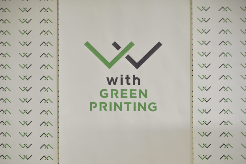「with GREEN PRINTING」ロゴデザイン